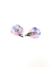 Iridescent Floral Hair Clips.