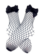Bowtie Fish Net Socks.