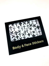 Cross Marks Body & Face Stickers.