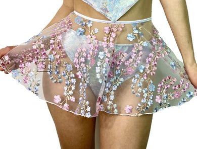 Bubble Blossom Tie Skirt