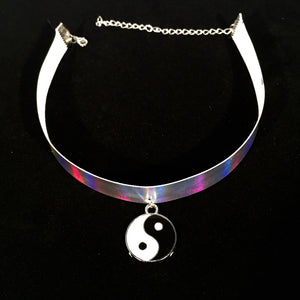 Yin Yang Halographic Choker.