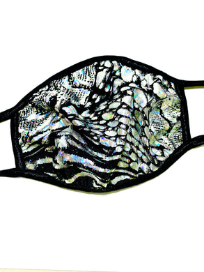 Holo Snake Skin Mouth Mask.