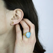Crescent Stone Earrings.