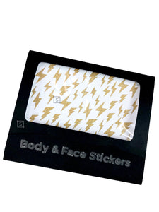 Lightening Bolt Body & Face Stickers.