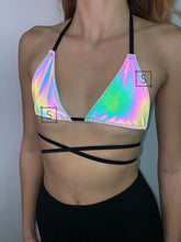 Neon Visions Wrap Bikini Top