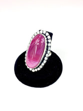 Pink Agate Ring.