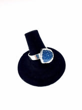 Blue Druzy Stone Ring O.O.A.K..