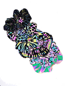 X Celled Reflective Scrunchie.