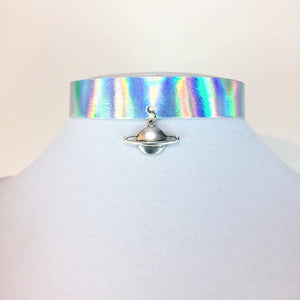 Saturn Halographic Choker.