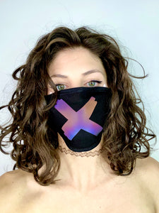 X Mark Reflective Mouth Mask.